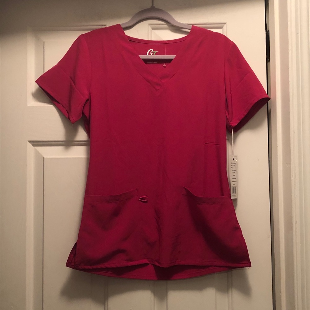 Size Small Hot Pink Scrub Top